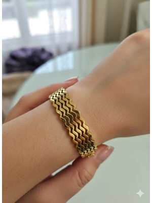 Duru Aksesuar Çelik Kelepçe Bileklik