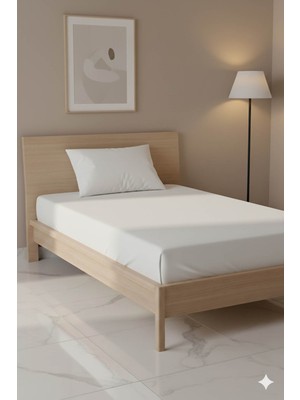 Favora %100 Pamuk Ranforce Premium Tek Kişilik Çarşaf Seti - Beyaz