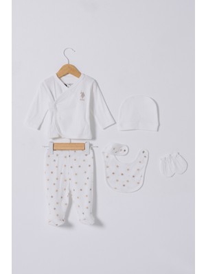 0-3 Ay Polo Erkek Bebek Beyaz Hastane Çıkışı - Beyaz