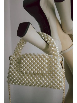 Ravinity Zincir Askılı Inci El Çantası