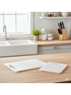 IKEA Legıtım Kesme Tahtası, Beyaz, 2 Parça