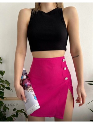 Virtustore Üç Taşlı Mini Etek