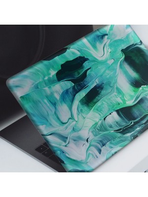 Artikel Artikel Mavi Fırça Darbeleri Notebook Sticker