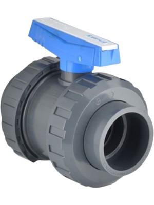 Pimtaş Uh-Pvc Yapıştırma Muflu Küresel Su Vanası Ø63-PN16