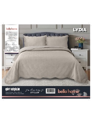 Bella Home Lydia Kadife Yatak Örtüsü Çift Kişilik