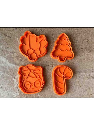 Linas World 4'lü Yılbaşı Kurabiye Kalıbı