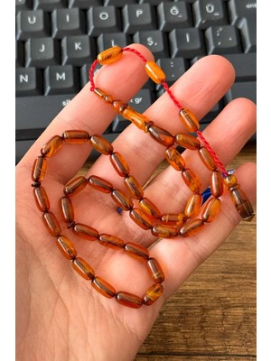 Tesbihkenti Narin Yapısı Kadifemsi Çekimi Kapsül Sııkma Kehribar Tesbih