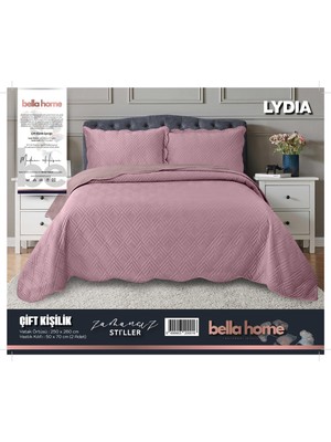 Bella Home Lydia Kadife Yatak Örtüsü Çift Kişilik