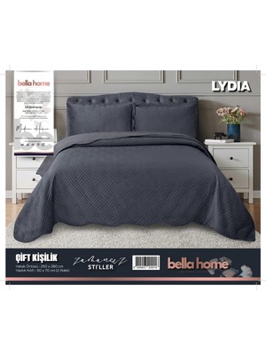 Bella Home Lydia Kadife Yatak Örtüsü Çift Kişilik
