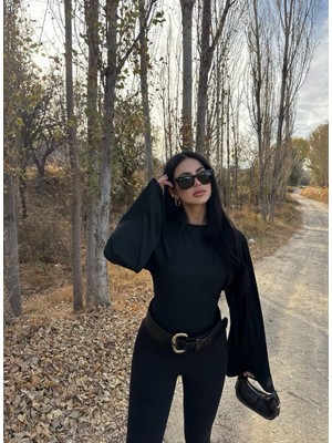 Aida Fashion Genis Kol Bluz