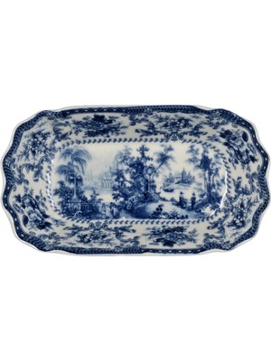 LuckyArt Lucky Art Florantine 17CM 2li Sunum Tabak Seti Mavi