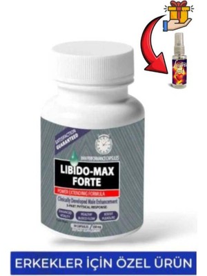 Libido Max Forte Destekleyici 30'lu x 1 Adet+ Lustra Masaj Yağı