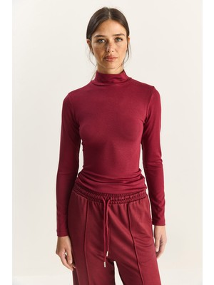 Shade Kadın Ultra Soft Yarım Balıkçı Yaka Bluz