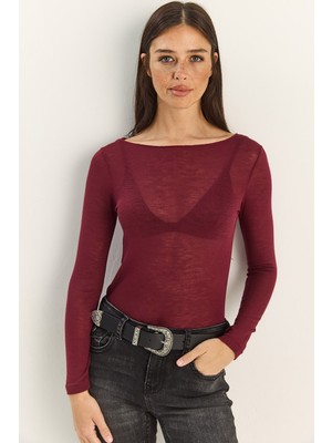 Shade Kadın Kayık Yaka Modal Ultra Hafif Bluz