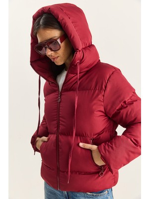 Shade Kadın Kapüşonlu Şişme Mont