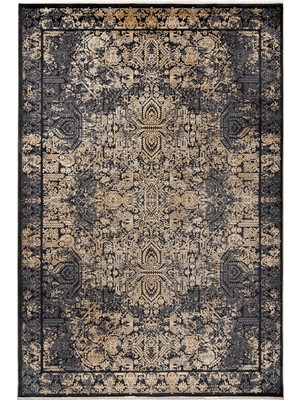 Has 1950 Naturel 1707 Siyah Sarı Salon, Koridor (Yolluk), Mutfak, Antre, Yatak ve Oturma Odası Halısı