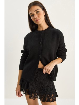 Shade Kadın Bisiklet Yaka Basic Triko Hırka