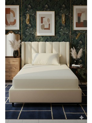 Favora %100 Pamuk Ranforce Premium Tek Kişilik Lastikli Çarşaf Seti - Kr