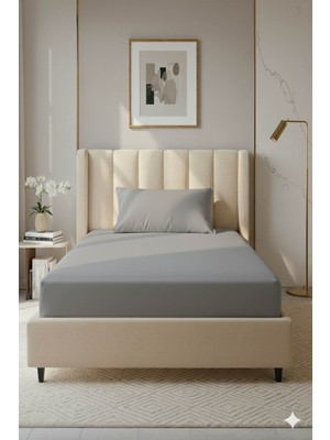 Favora %100 Pamuk Ranforce Premium Tek Kişilik Lastikli Çarşaf Seti - Ko