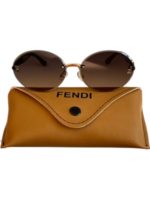 Rose Fendi Kahverengi Kadın Güneş Gözlüğü Ekartman 62