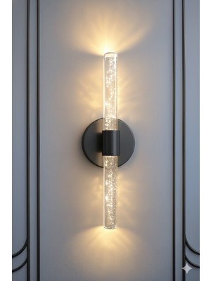 BHBACKHOME BUBBLEFLUX ŞIK TASARIM MODERN LEDLİ APLİK 40 CM MEDİUM ANTRASİT ELEKTRİKLİ