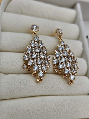 Duru Aksesuar Premium Seri Zirkon Taşlı Küpe