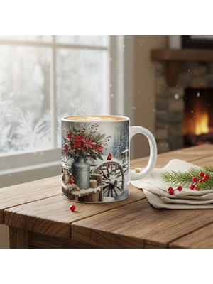 Yılbaşı Hediye Kupa 8 Tasarım Kupa, Baskılı Seramik Kupa, Temalı Kupa, Özel Tasarım Bardak, Kahve Kupası, Hediyelik Kupa