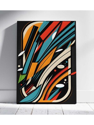 Grafik Patlama Salon Oturma Odası Kanvas Tablo Duvar Resim