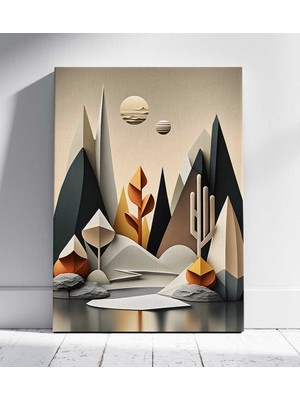 Minimalist Doğa Vizyonu Oturma Odası Salon Kanvas Tablo Duvar Resim