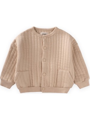 Cigit Kapitone Ceket 1-10 Yaş Bej