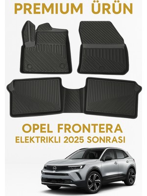 Black Gold Opel Frontera Elektrikli 2025+ Uyumlu 3D Oto Paspas Premium