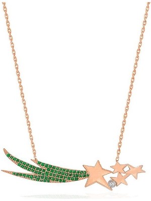 Yıldız Kuyruğu Zülfikar Kılıcı Kadın Gümüş Kolye