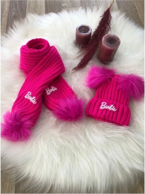 Diamondstar Kız Çocuk Ponponlu Atkı Bere Takımı 4/14 yaş