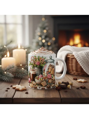 Yılbaşı Hediye  Kupa 28, Tasarım Kupa, Baskılı Seramik Kupa, Temalı Kupa, Özel Tasarım Bardak, Kahve Kupası, Hediyelik Kupa