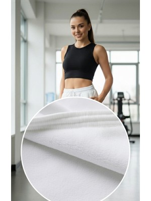 Moda Kadın Geniş Paça Eşofman Altı Şardonlu/içi Polarlı Yüksek Bel Bol Kesim Jogger  Alt