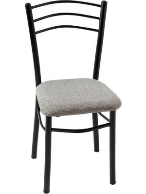 Kızılelmada Metal Gövdeli Gri Döşemeli Sandalye – Dayanıklı & Şık Tasarım