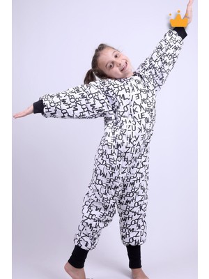 3-9 Yaş 2.5 Tog Kara Kartal Pençesi Çarşı Taraftar Elyaf Dolgulu Unisex Çocuk Uyku Tulumu3