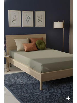 Favora %100 Pamuk Ranforce Premium Tek Kişilik Lastikli Çarşaf - Vizon