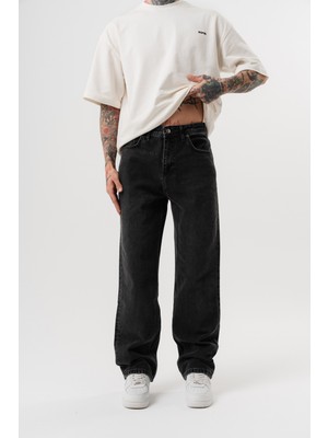 Respire Erkek Washed Baggy Pantolon Antrasit