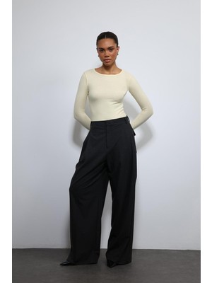 Antioch Sarı Basic Uzun Kollu T-Shirt