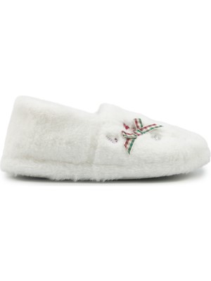 Polaris 609076.Z5PR Beyaz Kadın Ev Ayakkabısı