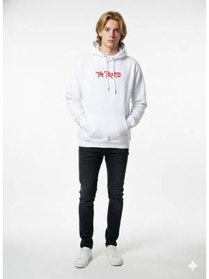 Ribana Classic Unısex Regular Fit Kapüşonlu Baskılı Cepli Uzun Kollu Pamuklu Yumuşak Dokulu Sweatshirt