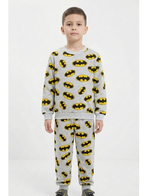 New Kids Şardonlu Baskılı Tam Kalıp 2 Iplik Erkek Çocuk Takımı