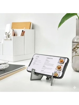 IKEA Yuppıenalle Telefon/tablet Standı, Gri, 8x4 cm