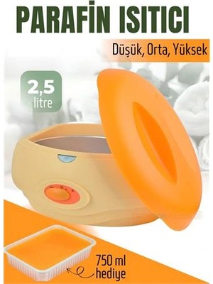 Butik Turk Parafin Ağda Isıtıcı 750 ml Parafin Seti El ve Ayak Cilt Bakımı Için