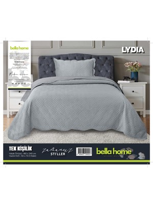 Bella Home Lydia Kadife Yatak Örtüsü Tek Kişilik