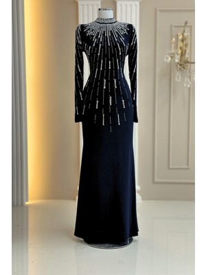 Amine Hüma Ayla Abiye Elbise Siyah