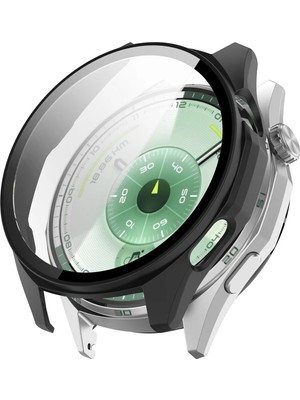 Tagomoon Huawei Watch Gt6 46MM ile Uyumlu Kasa ve Ekran Koruyucu 360 Tam Koruma Silikon Kılıf