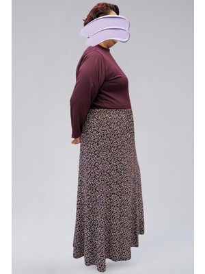 Parçalı Uzun Namaz Etek, Viskon Civil 8 Parça Uzun Kadın Etek