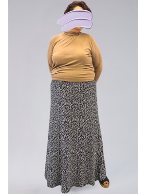Parçalı Uzun Namaz Etek, Viskon Civil 8 Parça Uzun Kadın Etek